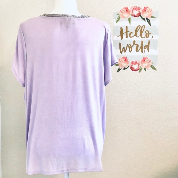NWT❣️JLo dressy lavender top - Picture 2 of 6